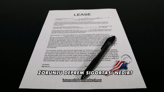 Zorunlu Deprem Sigortası Nedir?