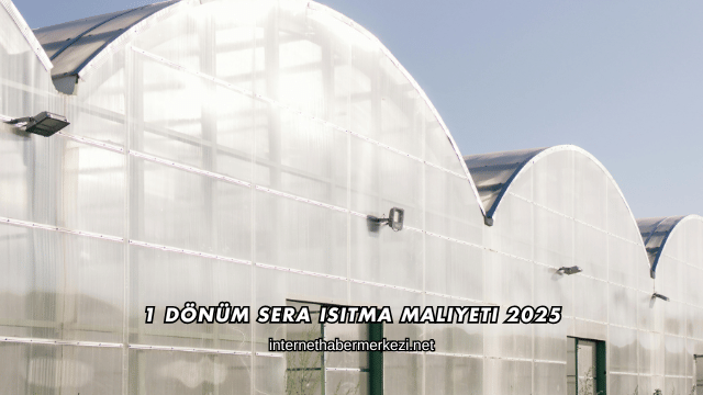 1 Dönüm Sera Isıtma Maliyeti 2025