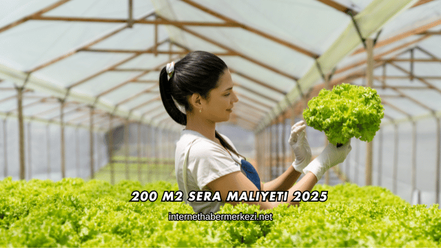 200 m2 Sera Maliyeti 2025